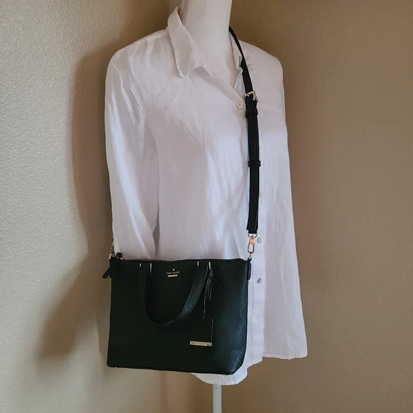 kate spade cameron street lucie crossbody bag black - Picture 3 of 9